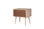 Hanah Home City Two Form Mesilla de Noche, Tablero de Partículas Melamina, Impresión UV, 60x40x61 cm